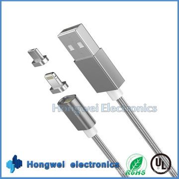Universal Phone 2 in 1 Magnetic OTG USB Cable for Android and iPhone